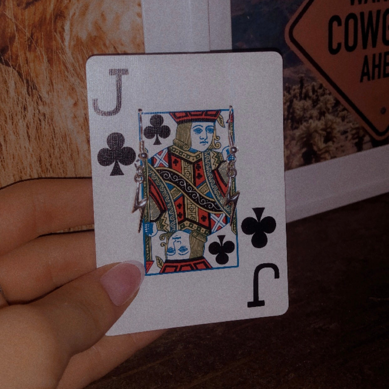 Sliver Lightning Bolt Earrings