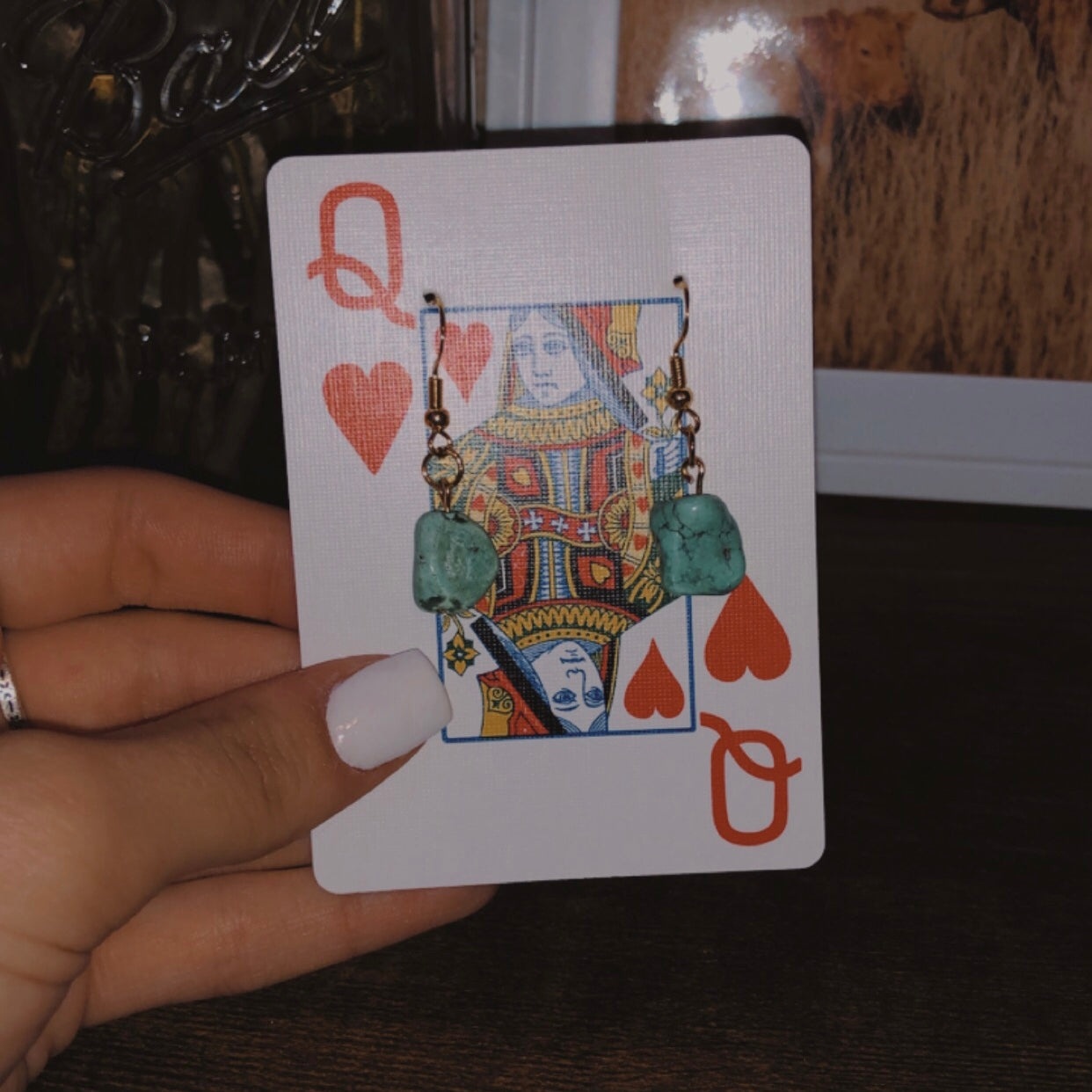 Turquoise Stone Earrings