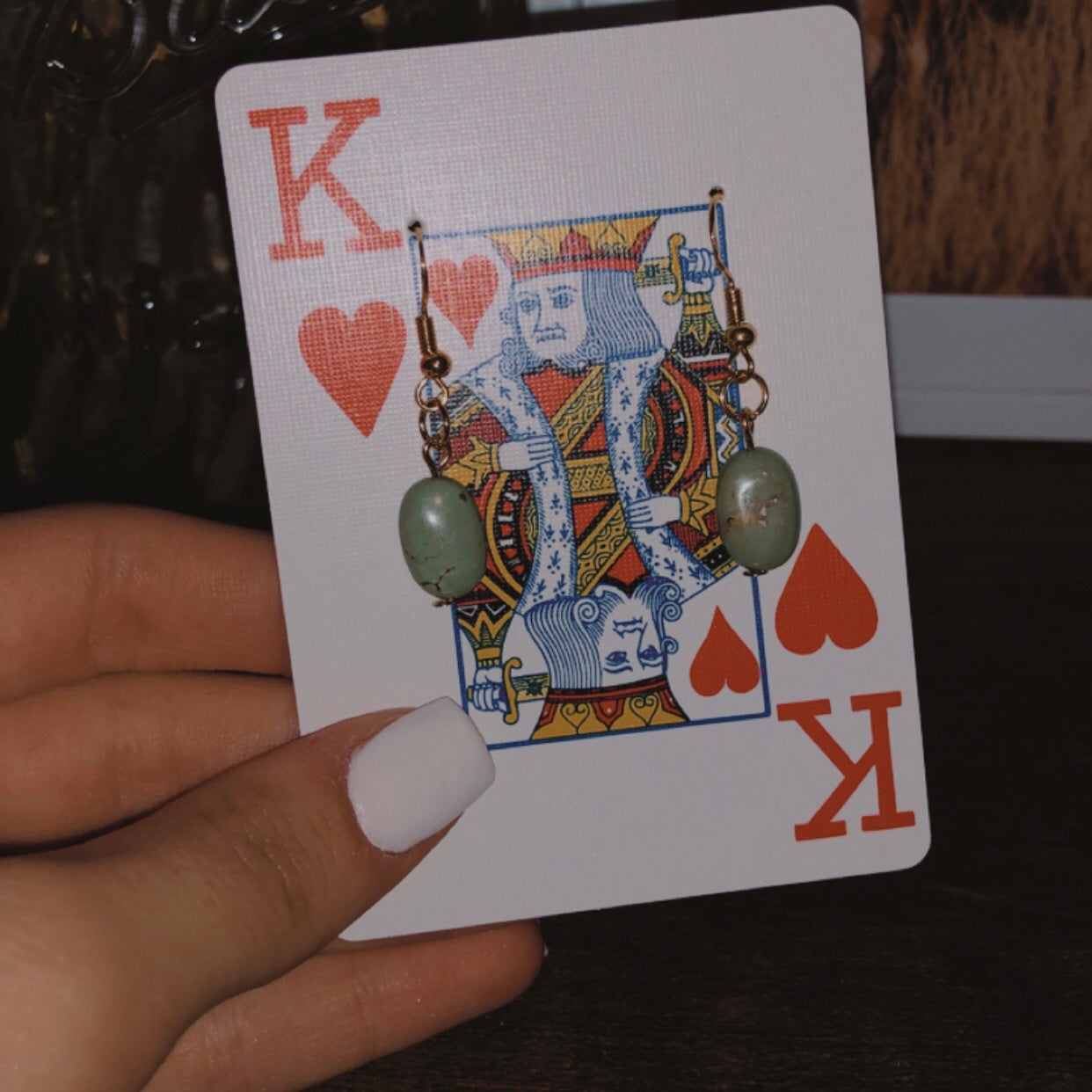 Turquoise Stone Earrings