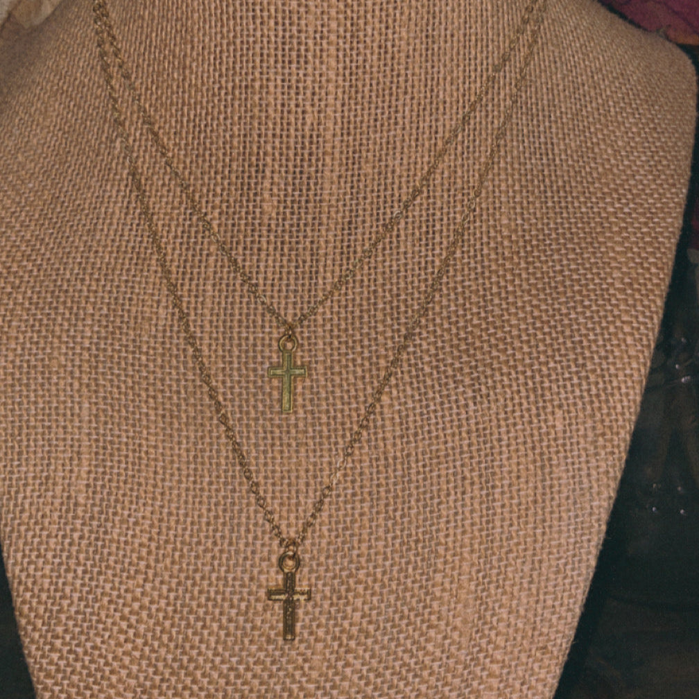 Gold Cross Necklace