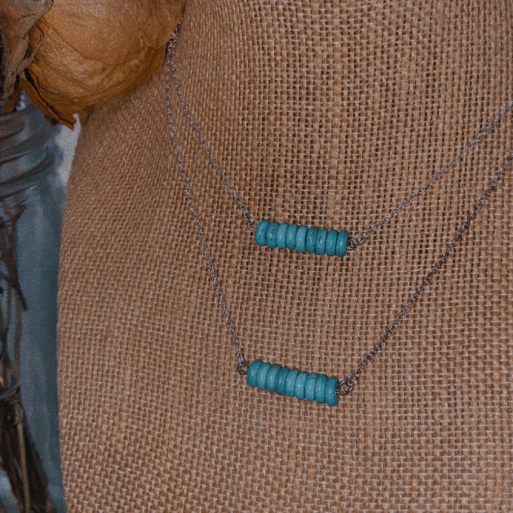 Turquoise Mini Bar Necklace