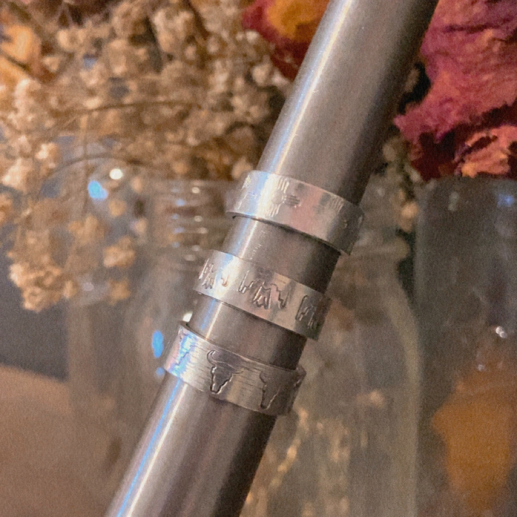 Stamped Western Rings