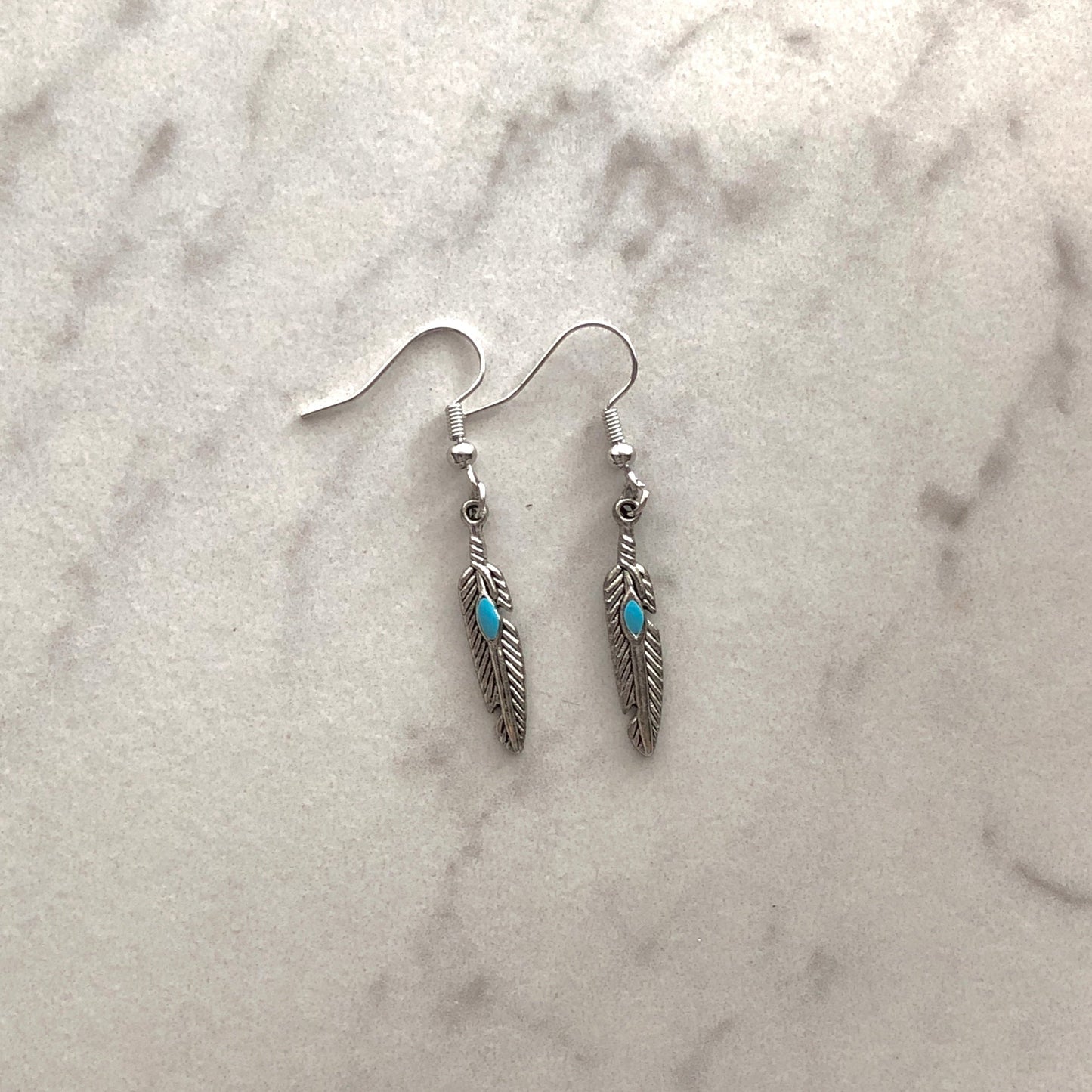 Feather earrings