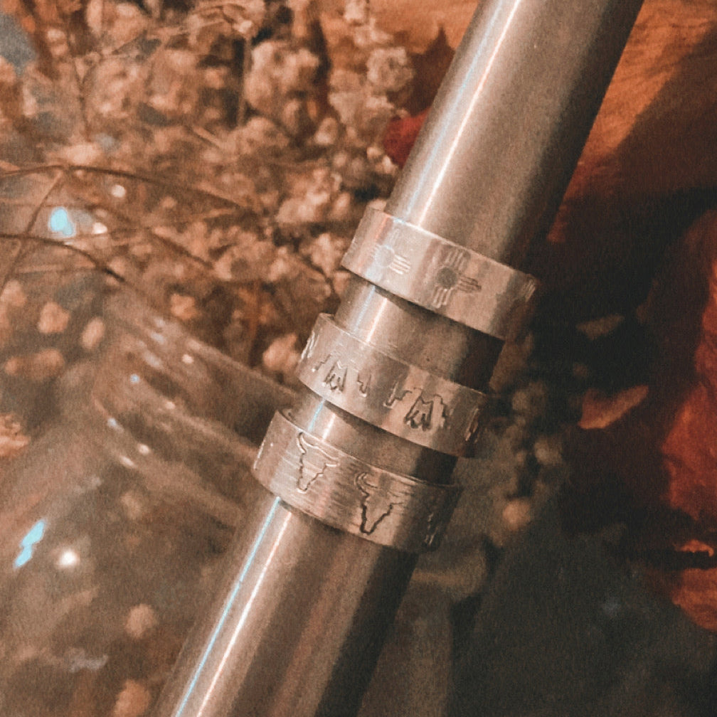 Stamped Western Rings