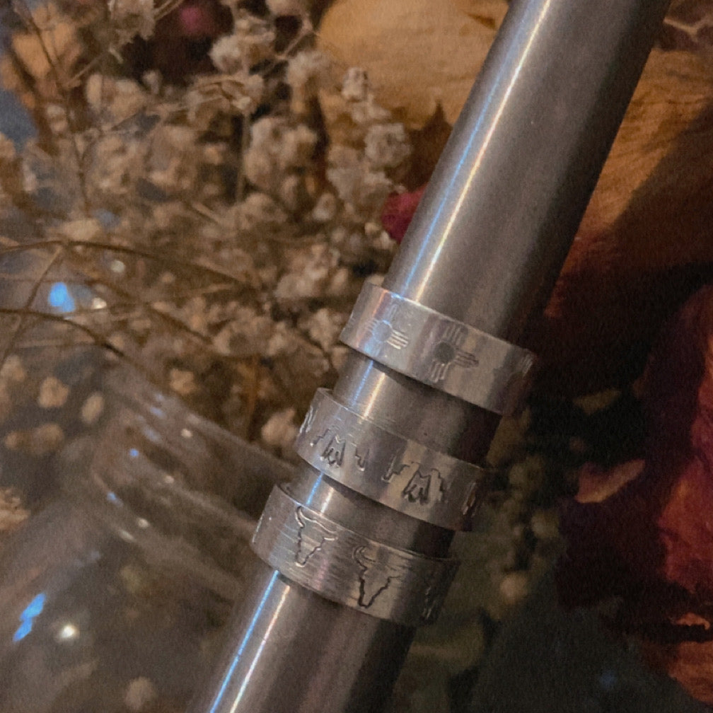 Stamped Western Rings