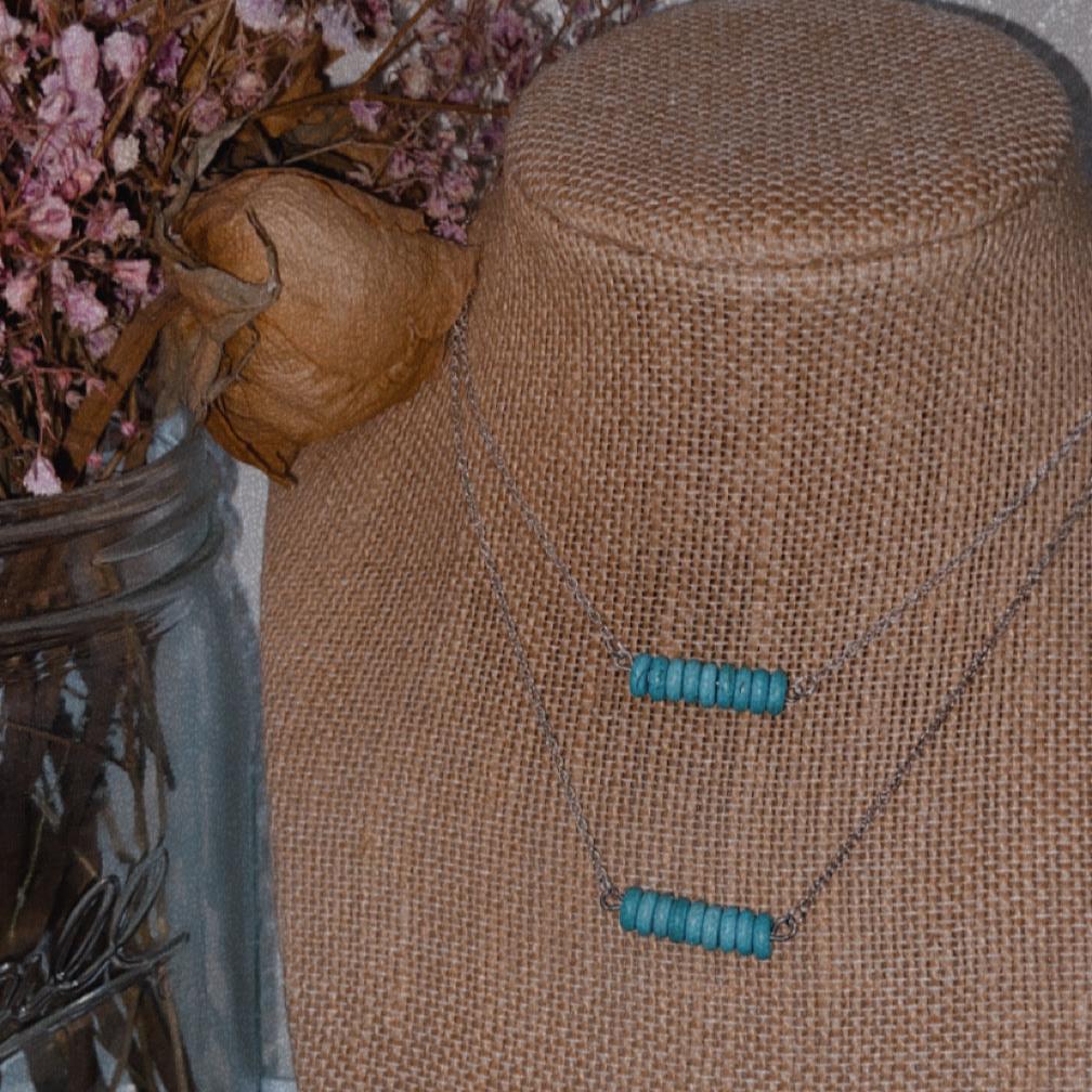 Turquoise Mini Bar Necklace