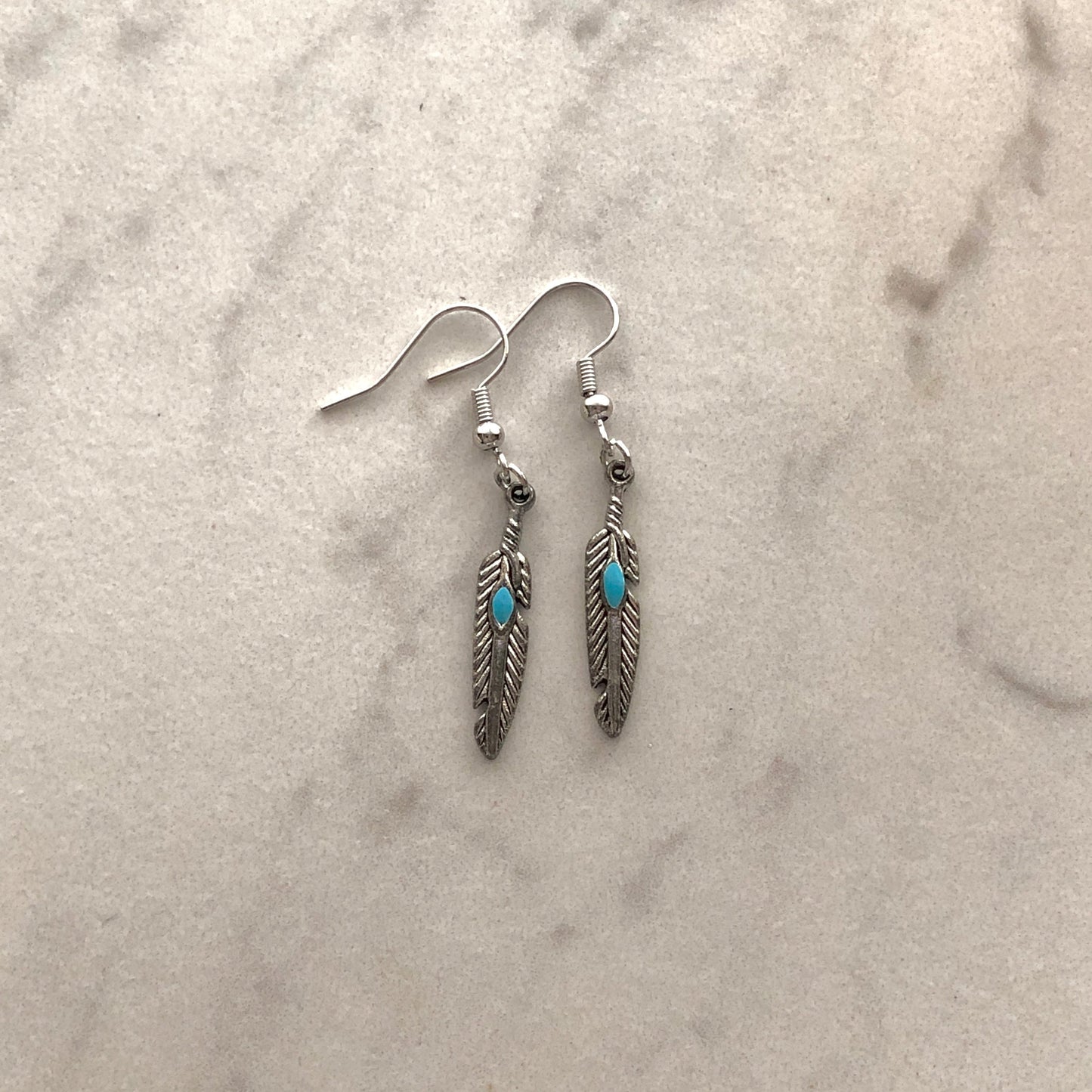 Feather earrings