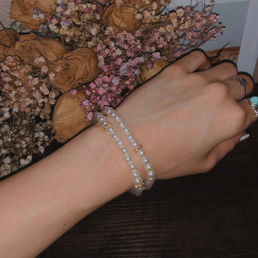 Gold Pearl Bracelet