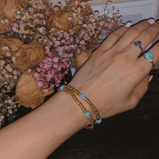 Turquoise Gold Bracelet