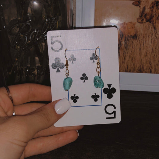 Turquoise Stone Earrings