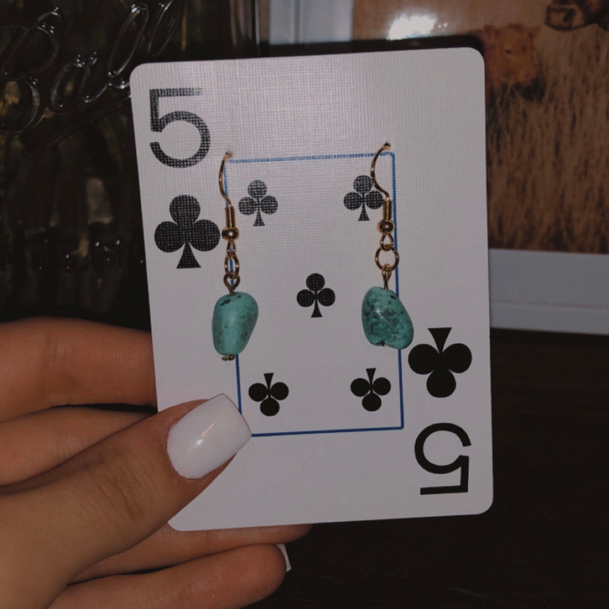 Turquoise Stone Earrings