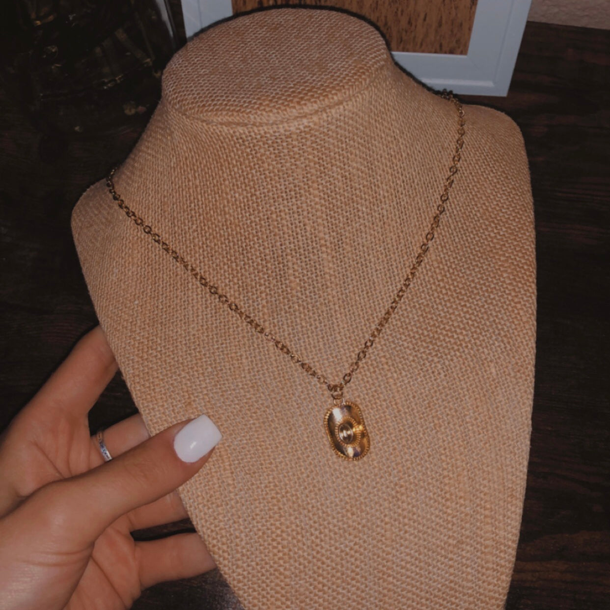 Gold Hat Necklace