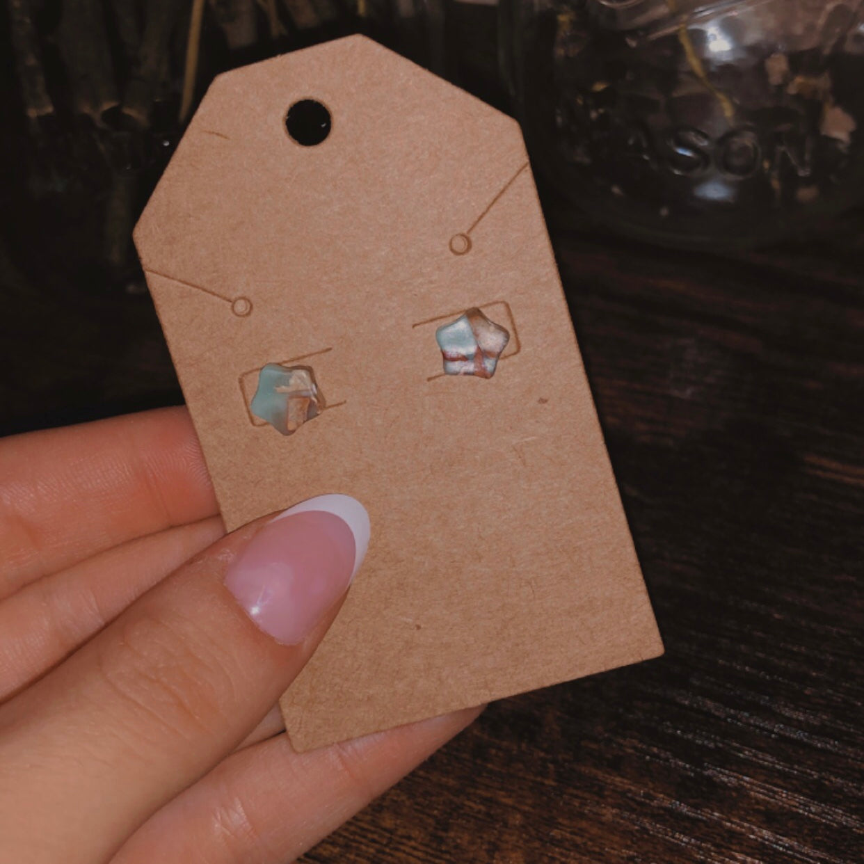 Jasper Stud Earrings